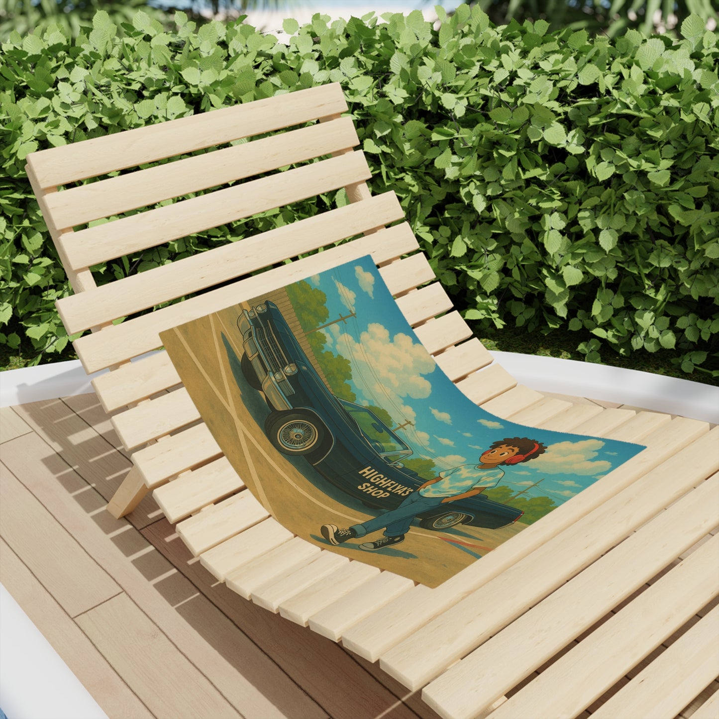 Retro Car Beach Towel - Highflya's Shop