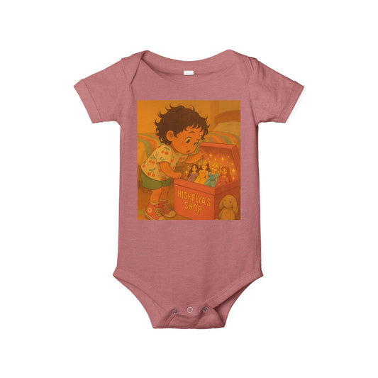 Toddler One-Piece Bodysuit - Vintage Toy Theme