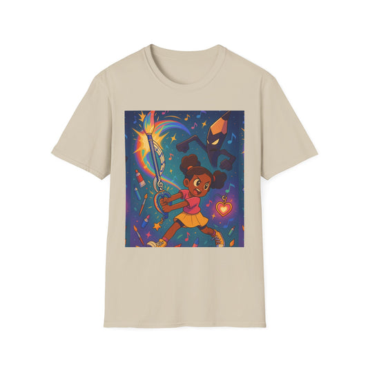 Heroic Adventure Unisex T-Shirt - Perfect for Kids & Teens, Great for Birthdays, Gift for Young Dreamers, Casual Wear, Fun Character Design