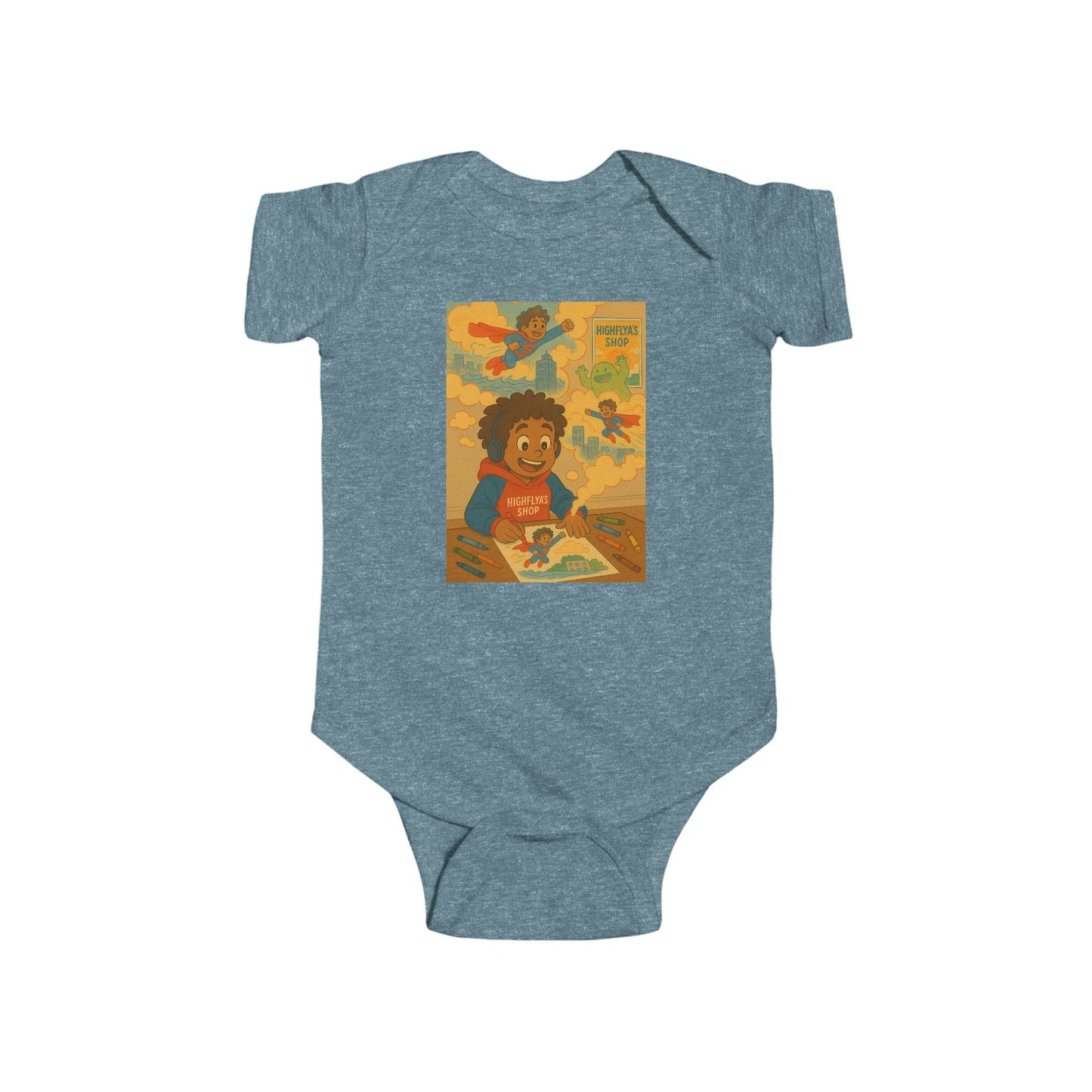 Playful Infant Bodysuit with Colorful Art - Perfect Baby Gift
