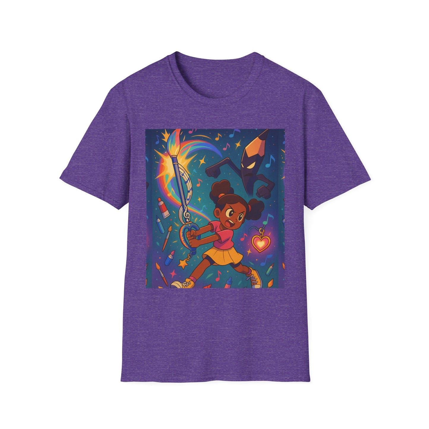 Heroic Adventure Unisex T-Shirt - Perfect for Kids & Teens, Great for Birthdays, Gift for Young Dreamers, Casual Wear, Fun Character Design