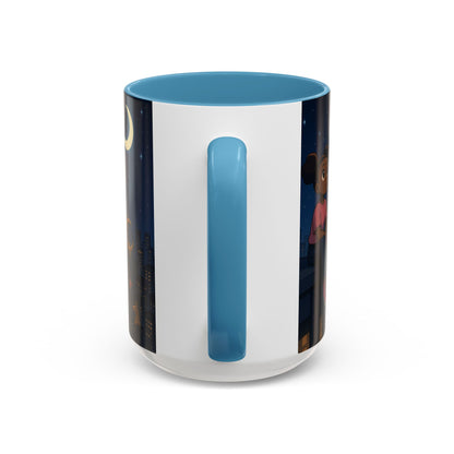 Nighttime Dreamer Coffee Mug, Inspirational Mug, Cute Illustration Mug, Gift for Her, Cozy Drinkware, Nighttime Vibes