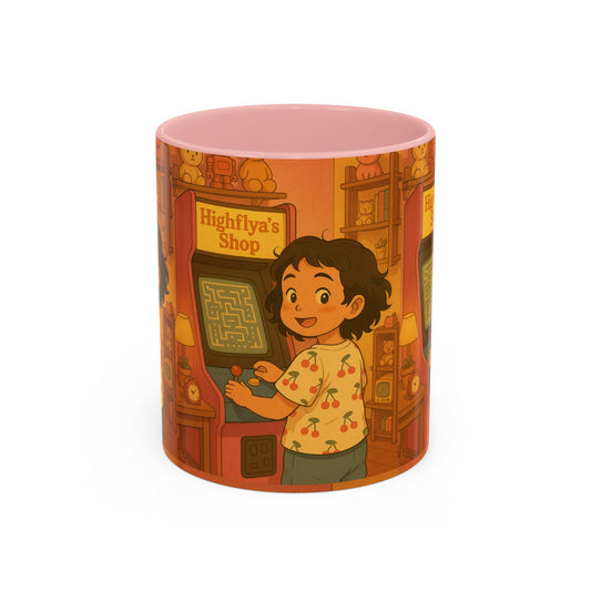 Retro Arcade Coffee Mug - Vintage Gaming Gift, Fun Office Mug, Girls Playroom Decor, Unique Tea Cup, Gamer Merchandise