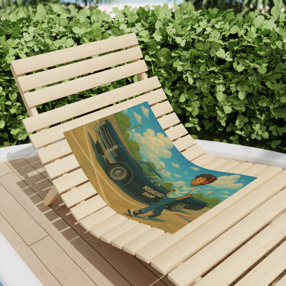 Retro Car Beach Towel - Highflya's Shop