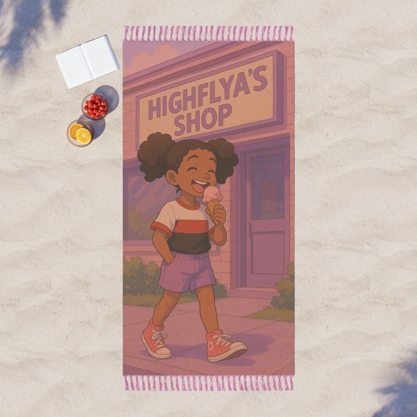 Summer Beach Towel - Fun Summer Vibes, Ice Cream Lover's