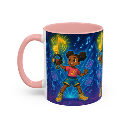Joyful Music-Themed Coffee Mug | Perfect Gift for Music Lovers, Fun Home Decor, Birthday Present, or Child's Special Occasion