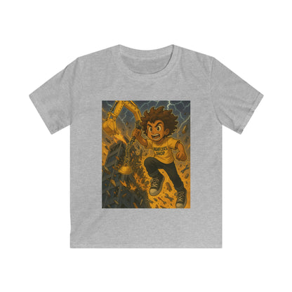 Adventure Kid's Softstyle Tee, Kid's Graphic T-Shirt, Fun Play T-Shirt, Birthday Gift for Kids, Cartoon Adventure Tee