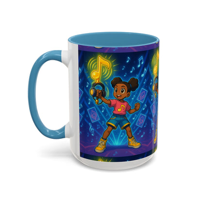 Joyful Music-Themed Coffee Mug | Perfect Gift for Music Lovers, Fun Home Decor, Birthday Present, or Child's Special Occasion