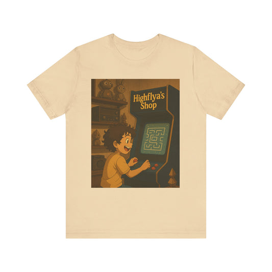 Retro Video Game Tee - Highflya's Shop, Unisex Gaming Shirt, Vintage Arcade Clothing, Fun Gift for Gamers, Casual Everyday Wear