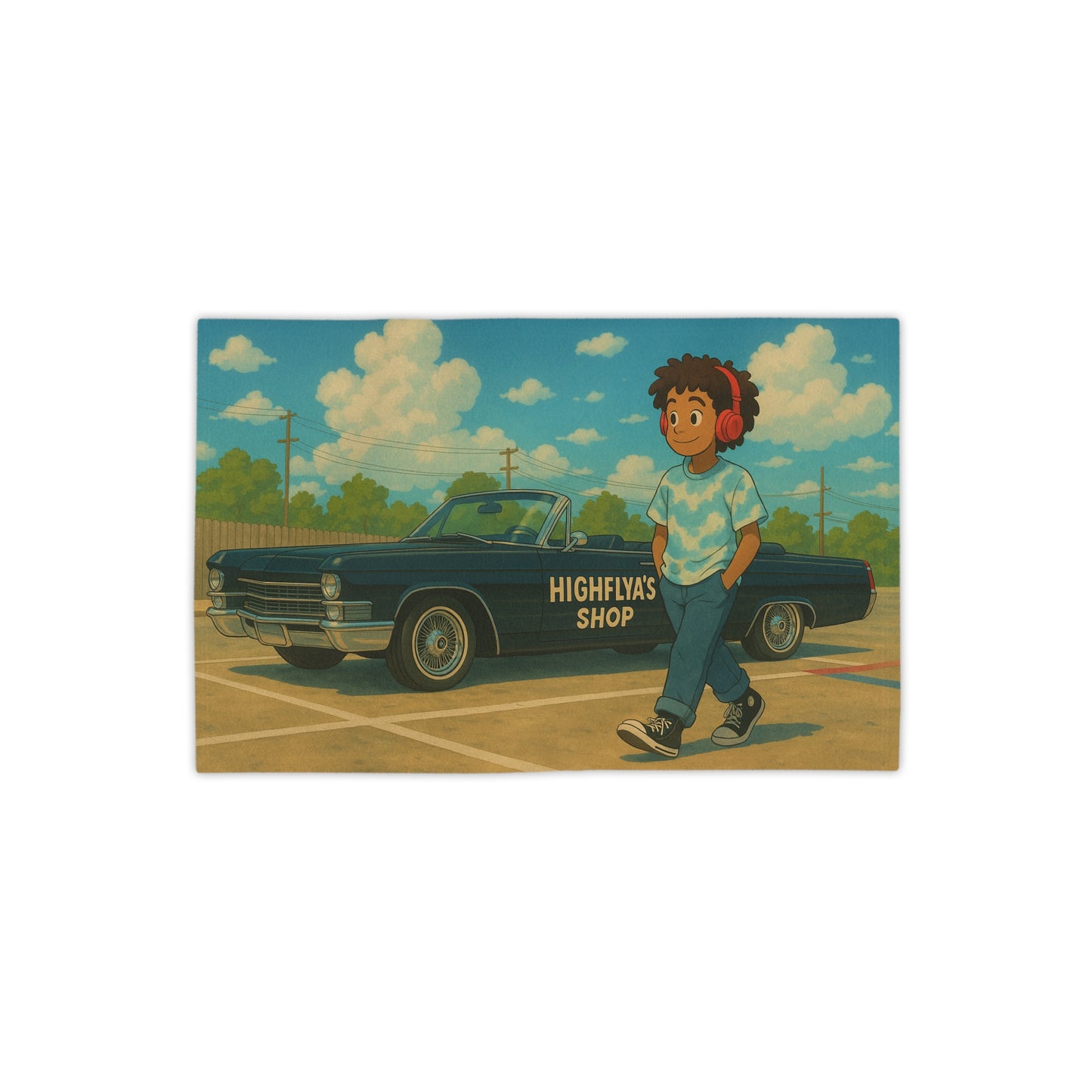 Retro Car Beach Towel - Highflya's Shop