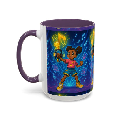 Joyful Music-Themed Coffee Mug | Perfect Gift for Music Lovers, Fun Home Decor, Birthday Present, or Child's Special Occasion