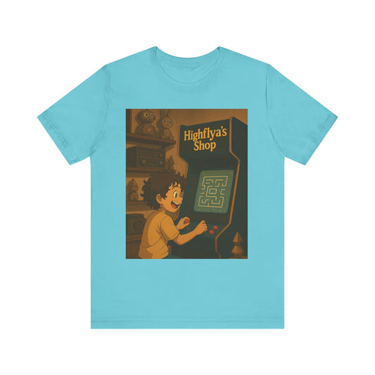 Retro Video Game Tee - Highflya's Shop, Unisex Gaming Shirt, Vintage Arcade Clothing, Fun Gift for Gamers, Casual Everyday Wear