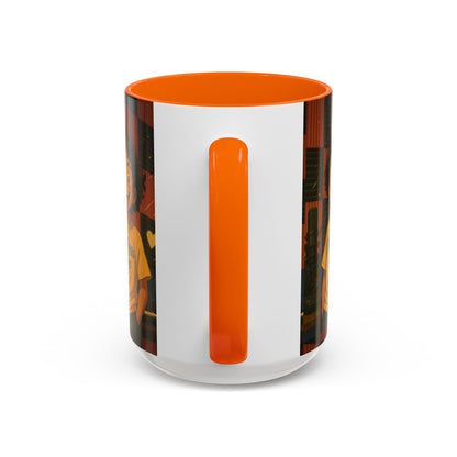 Vibrant Accent Coffee Mug, Fun Coffee Cup, Gift for Friends, Unique Drinkware, Music Studio Decor, Teen Gift Idea