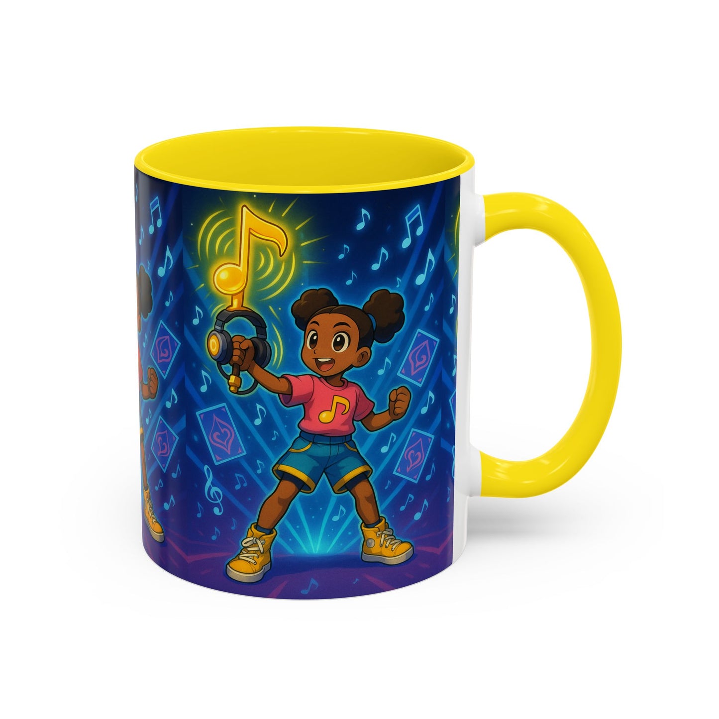 Joyful Music-Themed Coffee Mug | Perfect Gift for Music Lovers, Fun Home Decor, Birthday Present, or Child's Special Occasion