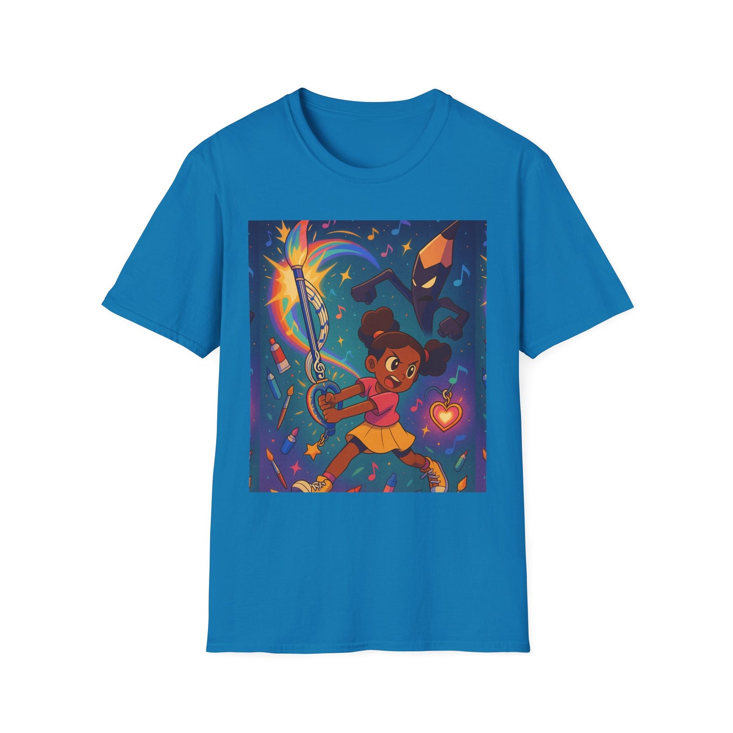 Heroic Adventure Unisex T-Shirt - Perfect for Kids & Teens, Great for Birthdays, Gift for Young Dreamers, Casual Wear, Fun Character Design
