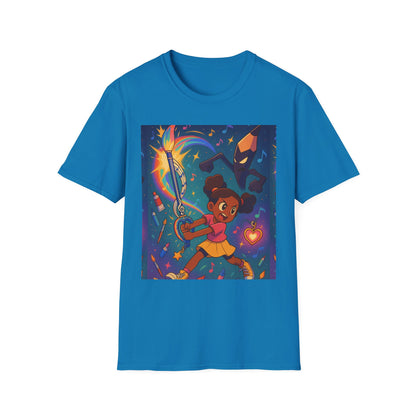 Heroic Adventure Unisex T-Shirt - Perfect for Kids & Teens, Great for Birthdays, Gift for Young Dreamers, Casual Wear, Fun Character Design
