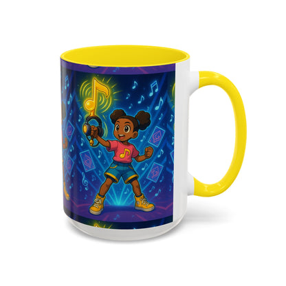 Joyful Music-Themed Coffee Mug | Perfect Gift for Music Lovers, Fun Home Decor, Birthday Present, or Child's Special Occasion