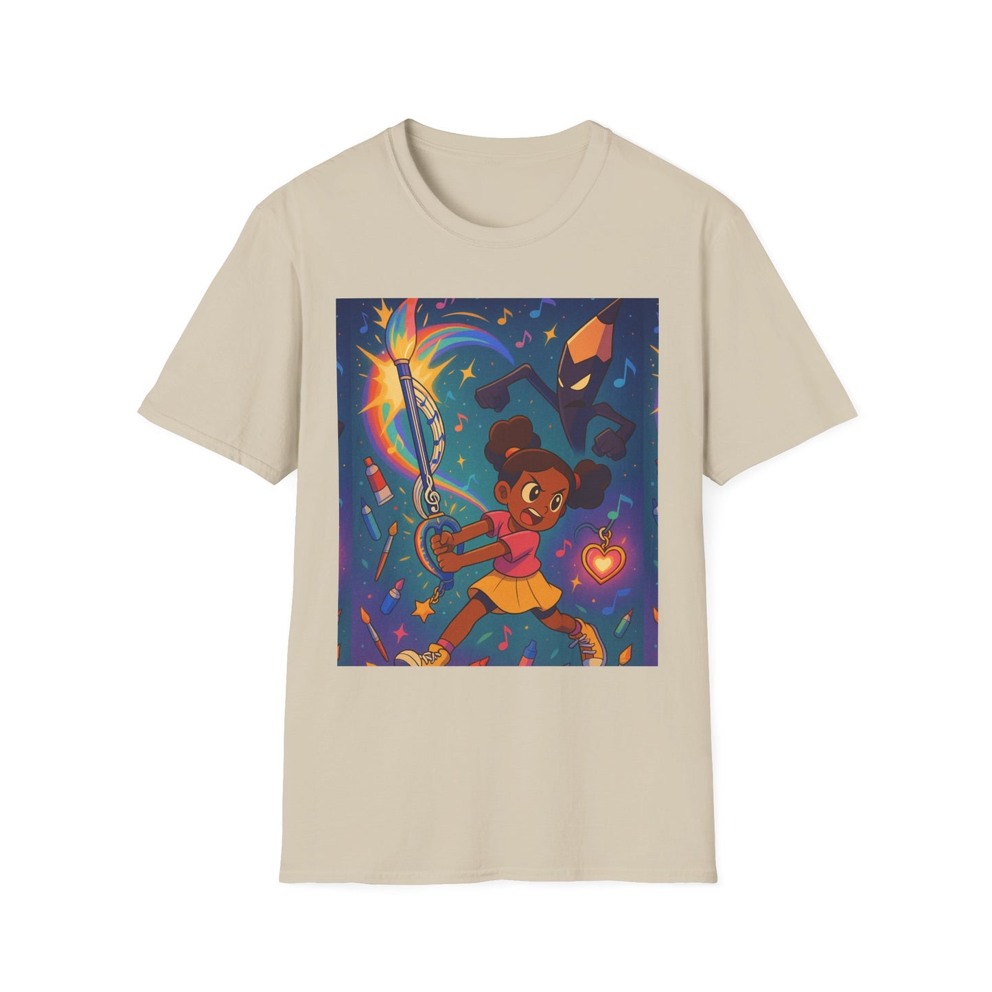 Heroic Adventure Unisex T-Shirt - Perfect for Kids & Teens, Great for Birthdays, Gift for Young Dreamers, Casual Wear, Fun Character Design