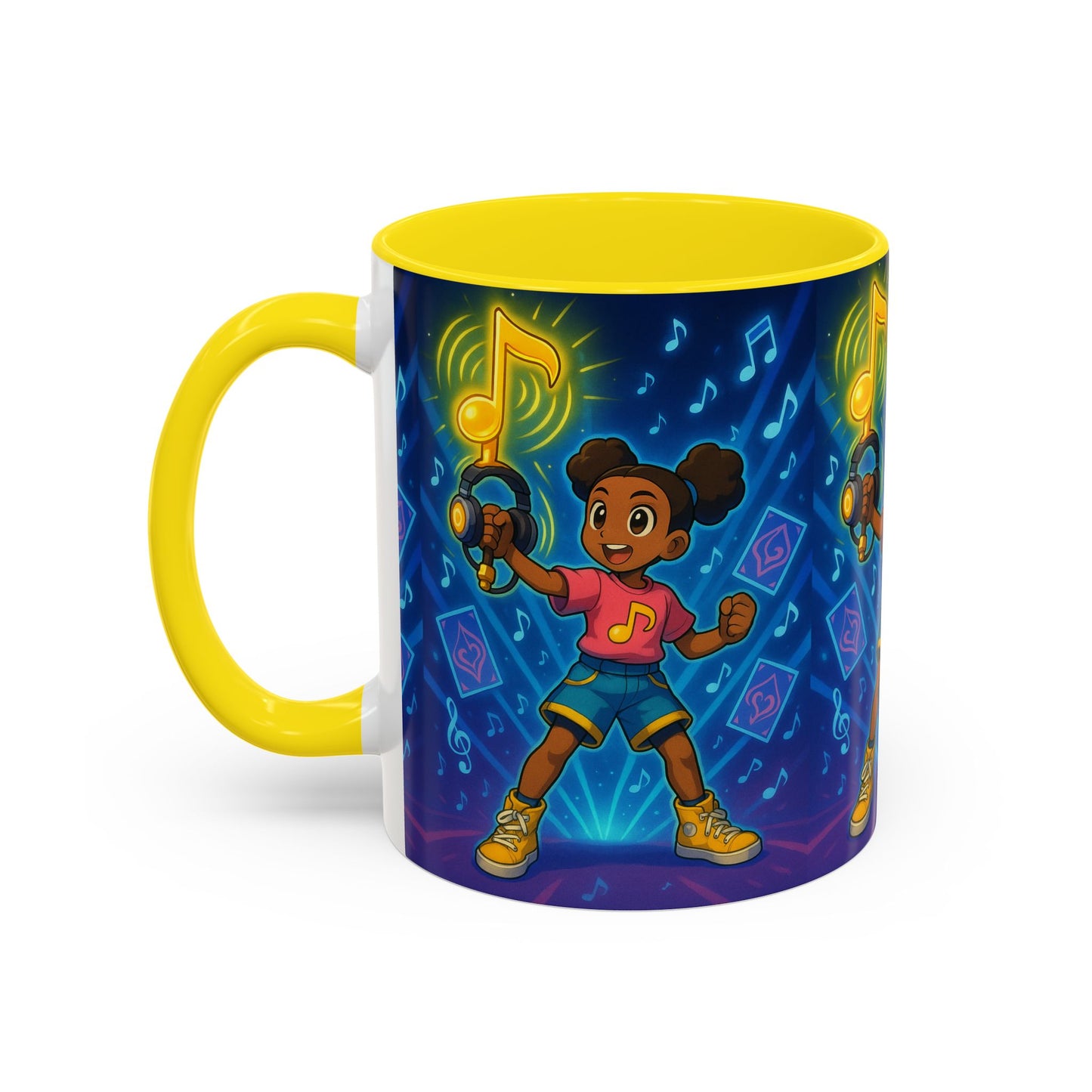 Joyful Music-Themed Coffee Mug | Perfect Gift for Music Lovers, Fun Home Decor, Birthday Present, or Child's Special Occasion