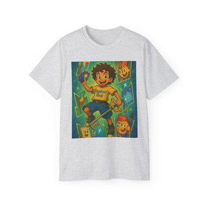 Retro-Inspired Kid's Tee, Cute Graphic T-Shirt, Unisex Cotton Apparel, Fun Summer Top, Gift for Kids, Playful Children's Clothing