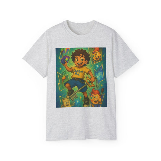 Retro-Inspired Kid's Tee, Cute Graphic T-Shirt, Unisex Cotton Apparel, Fun Summer Top, Gift for Kids, Playful Children's Clothing