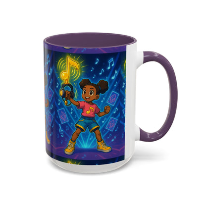Joyful Music-Themed Coffee Mug | Perfect Gift for Music Lovers, Fun Home Decor, Birthday Present, or Child's Special Occasion