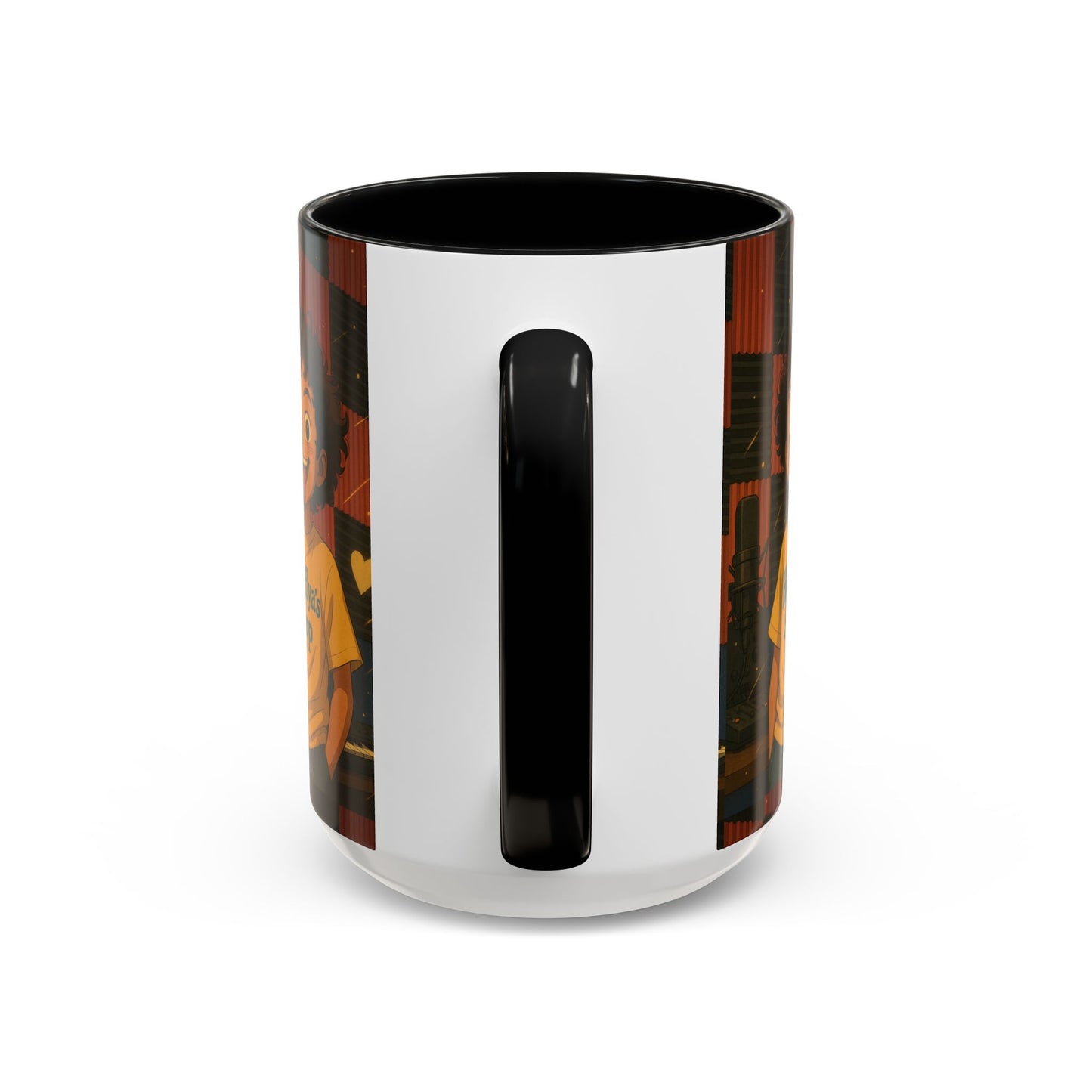 Vibrant Accent Coffee Mug, Fun Coffee Cup, Gift for Friends, Unique Drinkware, Music Studio Decor, Teen Gift Idea