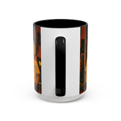 Vibrant Accent Coffee Mug, Fun Coffee Cup, Gift for Friends, Unique Drinkware, Music Studio Decor, Teen Gift Idea