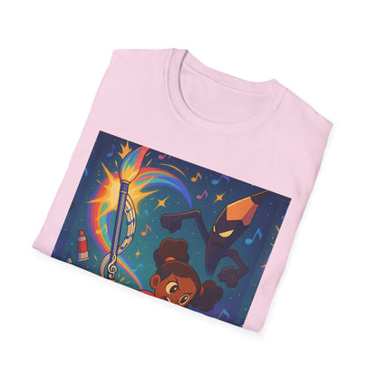 Heroic Adventure Unisex T-Shirt - Perfect for Kids & Teens, Great for Birthdays, Gift for Young Dreamers, Casual Wear, Fun Character Design