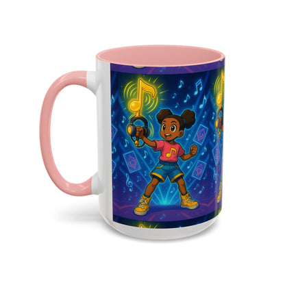 Joyful Music-Themed Coffee Mug | Perfect Gift for Music Lovers, Fun Home Decor, Birthday Present, or Child's Special Occasion