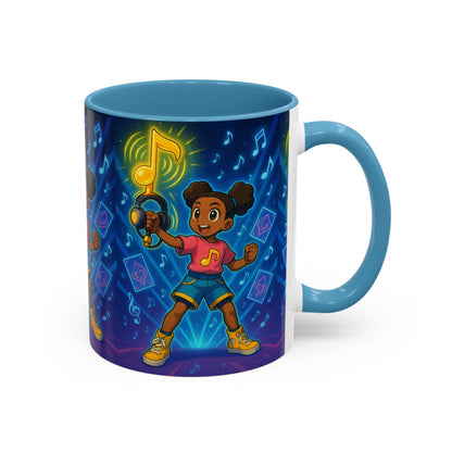 Joyful Music-Themed Coffee Mug | Perfect Gift for Music Lovers, Fun Home Decor, Birthday Present, or Child's Special Occasion