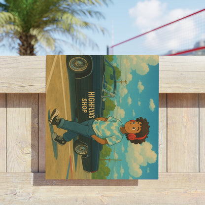 Retro Car Beach Towel - Highflya's Shop