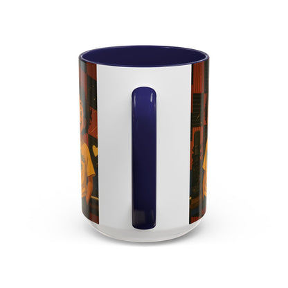Vibrant Accent Coffee Mug, Fun Coffee Cup, Gift for Friends, Unique Drinkware, Music Studio Decor, Teen Gift Idea