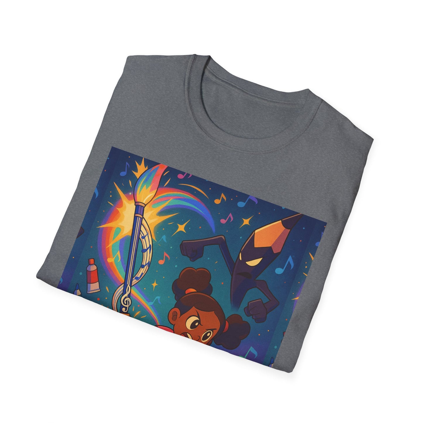 Heroic Adventure Unisex T-Shirt - Perfect for Kids & Teens, Great for Birthdays, Gift for Young Dreamers, Casual Wear, Fun Character Design