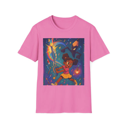 Heroic Adventure Unisex T-Shirt - Perfect for Kids & Teens, Great for Birthdays, Gift for Young Dreamers, Casual Wear, Fun Character Design