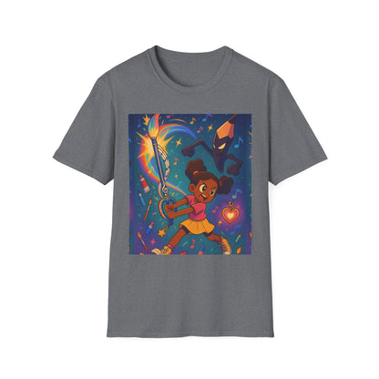 Heroic Adventure Unisex T-Shirt - Perfect for Kids & Teens, Great for Birthdays, Gift for Young Dreamers, Casual Wear, Fun Character Design