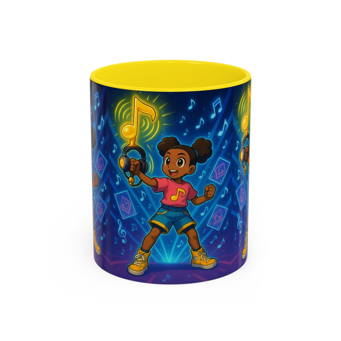 Joyful Music-Themed Coffee Mug | Perfect Gift for Music Lovers, Fun Home Decor, Birthday Present, or Child's Special Occasion