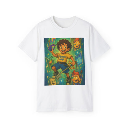 Retro-Inspired Kid's Tee, Cute Graphic T-Shirt, Unisex Cotton Apparel, Fun Summer Top, Gift for Kids, Playful Children's Clothing