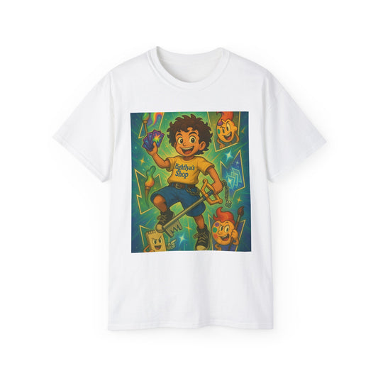 Retro-Inspired Kid's Tee, Cute Graphic T-Shirt, Unisex Cotton Apparel, Fun Summer Top, Gift for Kids, Playful Children's Clothing