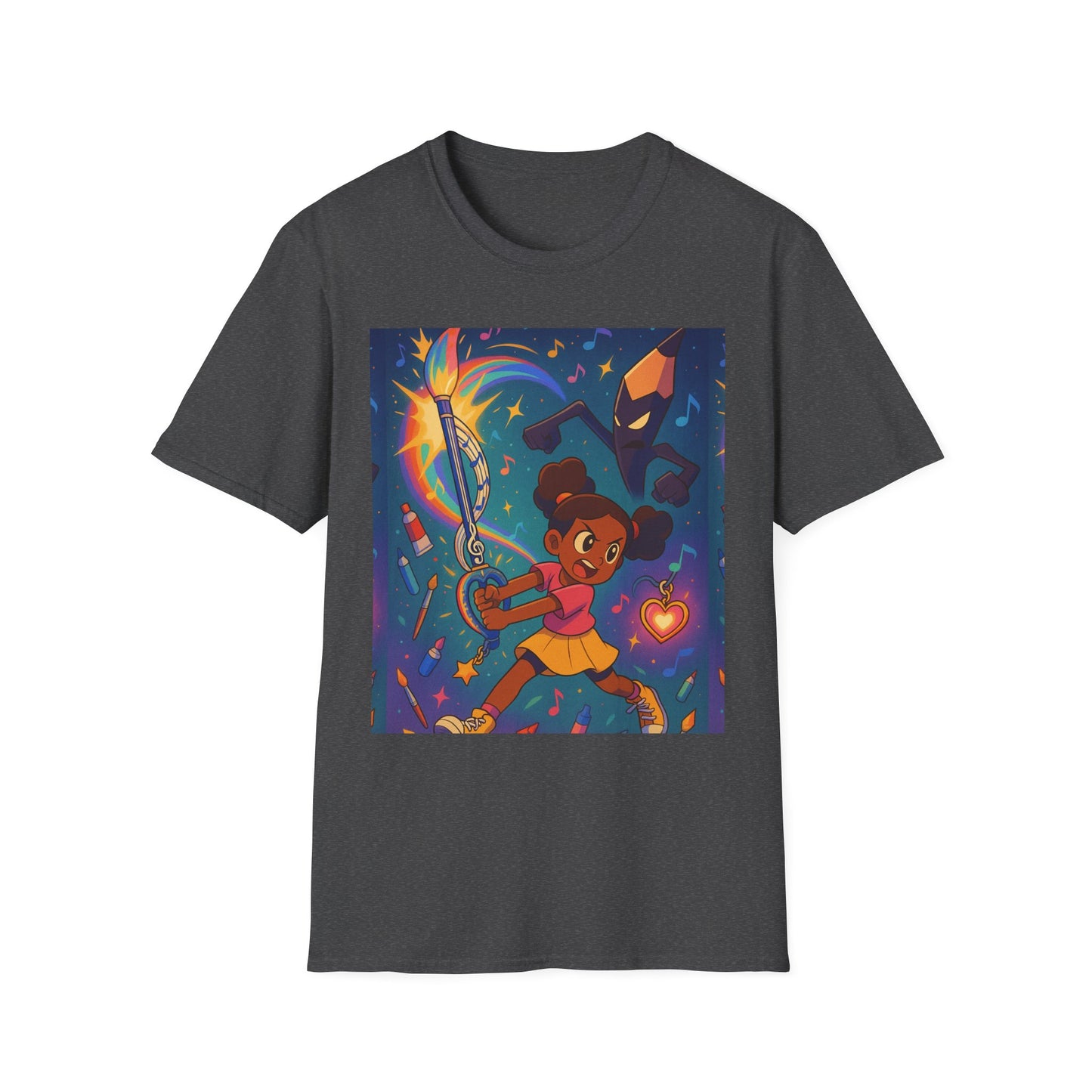 Heroic Adventure Unisex T-Shirt - Perfect for Kids & Teens, Great for Birthdays, Gift for Young Dreamers, Casual Wear, Fun Character Design