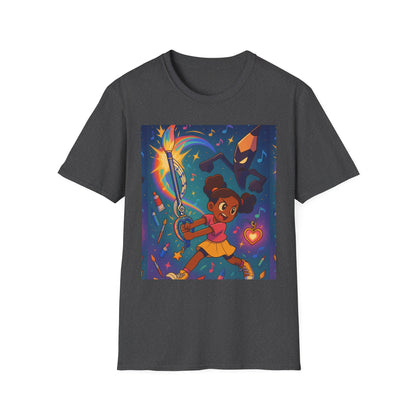 Heroic Adventure Unisex T-Shirt - Perfect for Kids & Teens, Great for Birthdays, Gift for Young Dreamers, Casual Wear, Fun Character Design