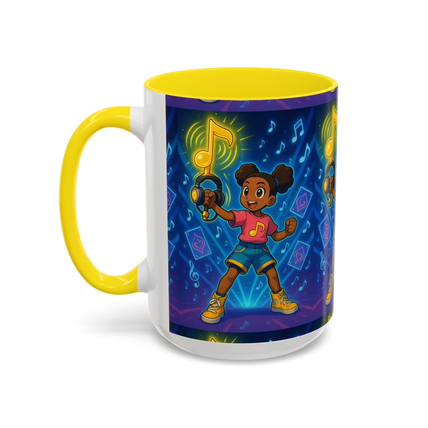 Joyful Music-Themed Coffee Mug | Perfect Gift for Music Lovers, Fun Home Decor, Birthday Present, or Child's Special Occasion