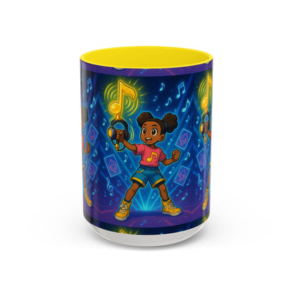 Joyful Music-Themed Coffee Mug | Perfect Gift for Music Lovers, Fun Home Decor, Birthday Present, or Child's Special Occasion