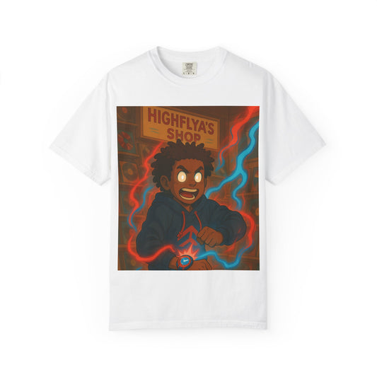 Powered up, Unisex Tees, Gift for Gamers, Artistic Apparel, Casual Everyday Wear, Fun Stylish Top