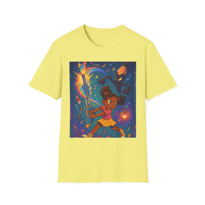 Heroic Adventure Unisex T-Shirt - Perfect for Kids & Teens, Great for Birthdays, Gift for Young Dreamers, Casual Wear, Fun Character Design